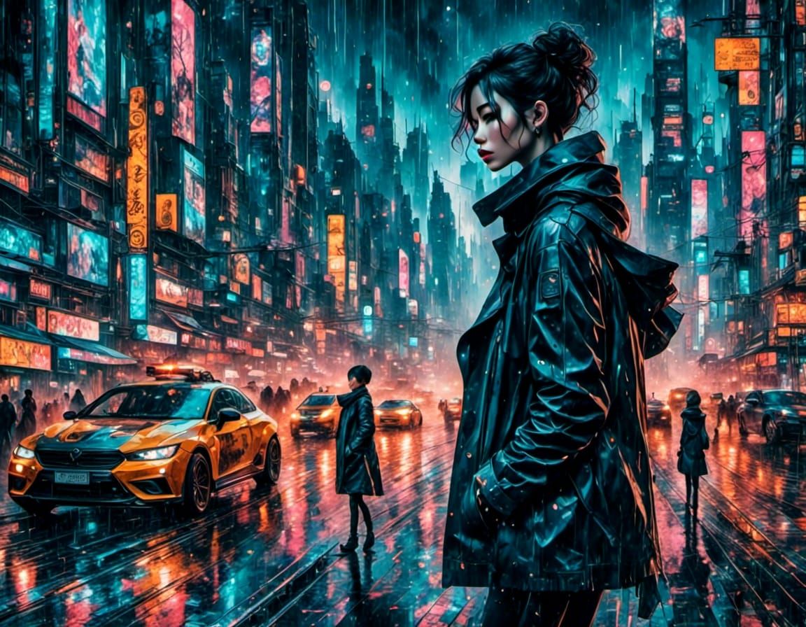 Great Mage Amidst Swirling Magical Energies