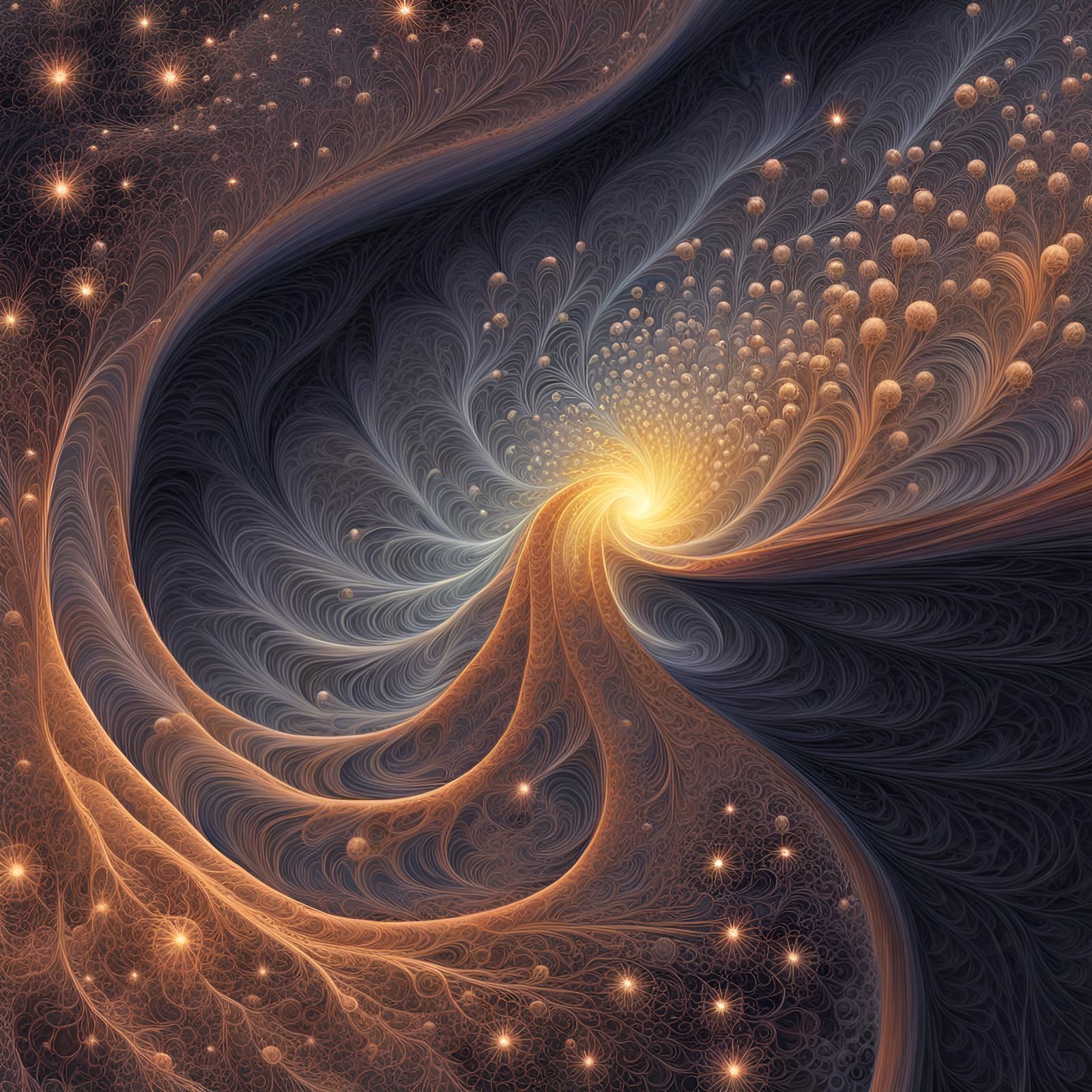 Abstract Fractal Image of the Big Bang