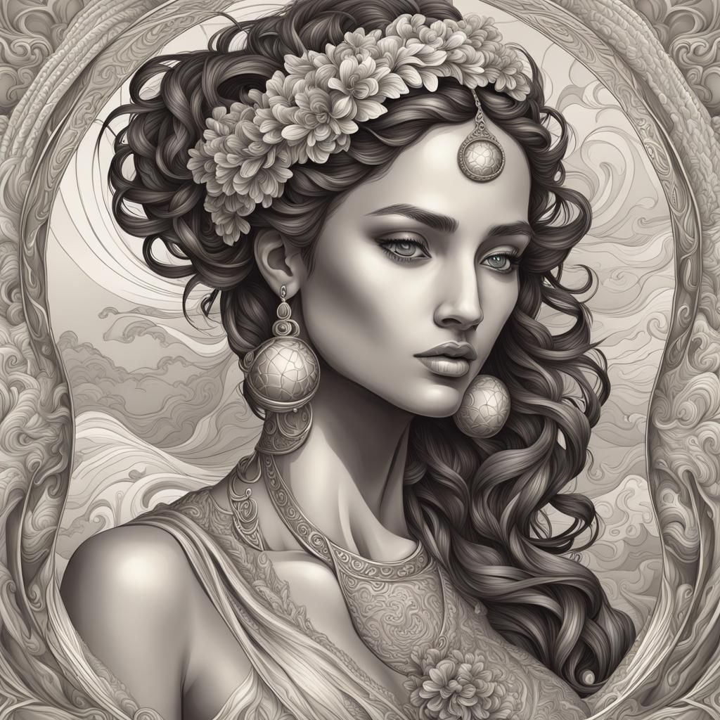 Pandora of Greek Mythology Holding Jar