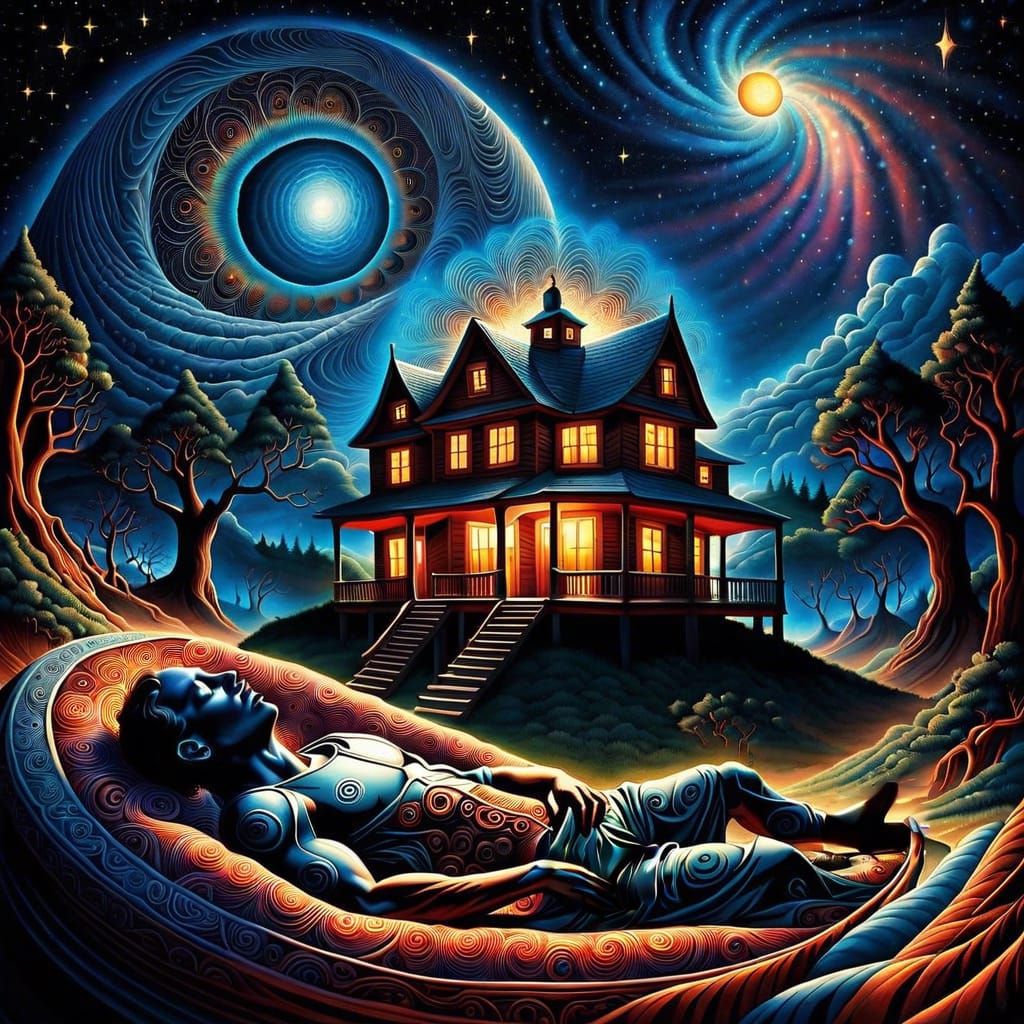 Visionary Art: Astral Projection to a Dream House