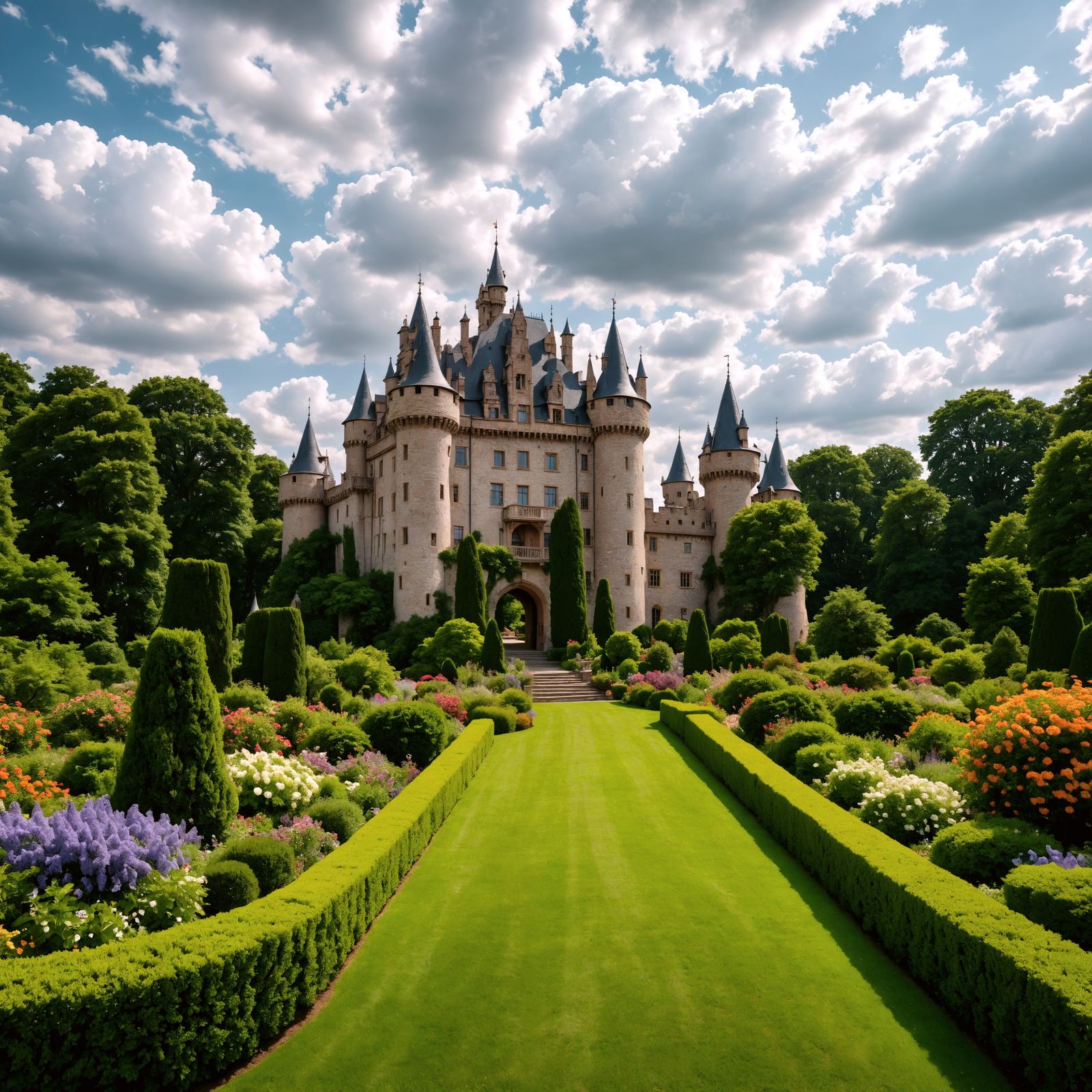 Castle in Hyperrealistic HDR