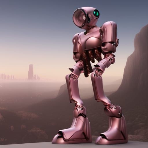 a futuristic robot worshipper who truly loves God and obedience.