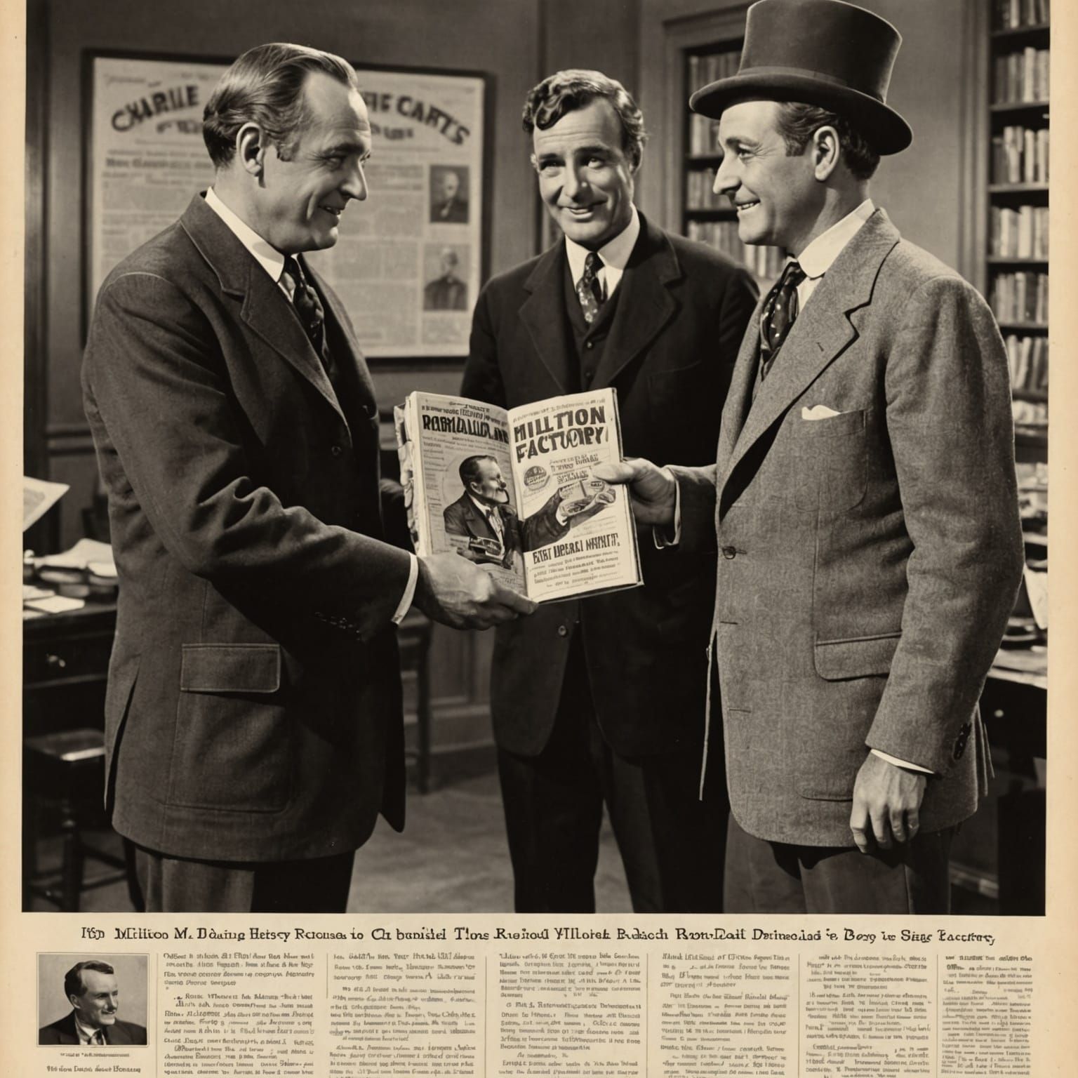 Dahl and Hershey Handshake in 19th Century Style