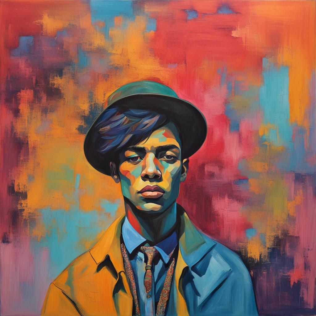 Abstract Art Image of a Transgender Female