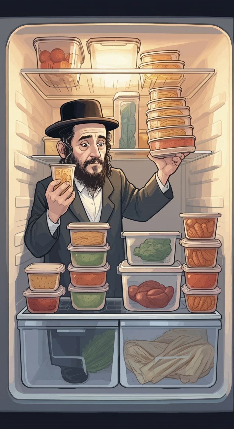 Humorous Comic Illustration: Container Tetris