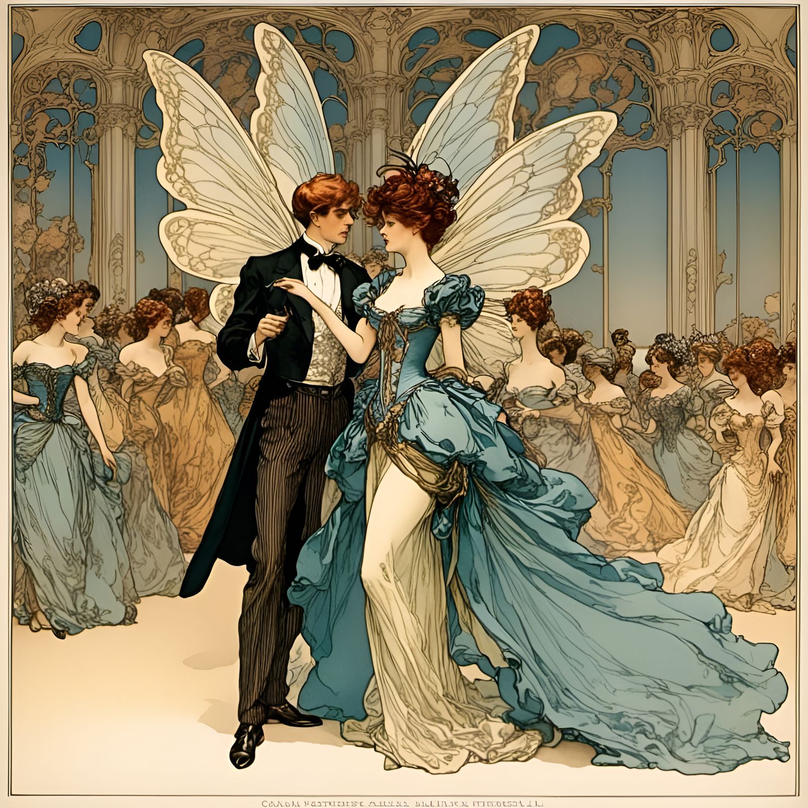 <lora:Victorian Fairies 1:1.0> Victorian fairy with beautifu...