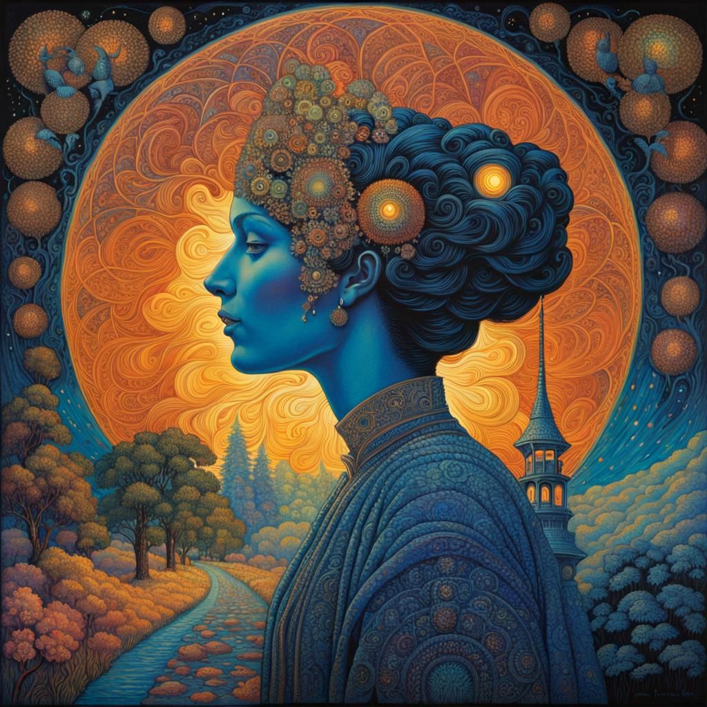 Surreal Holographic Encephalopathy, Art Nouveau Style