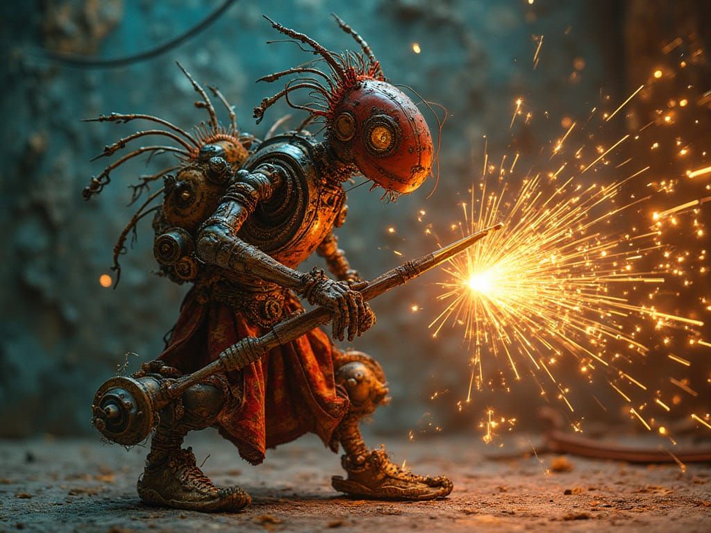 Digitised Steampunk Wayang Interpretive Repair Crew Wayangam...