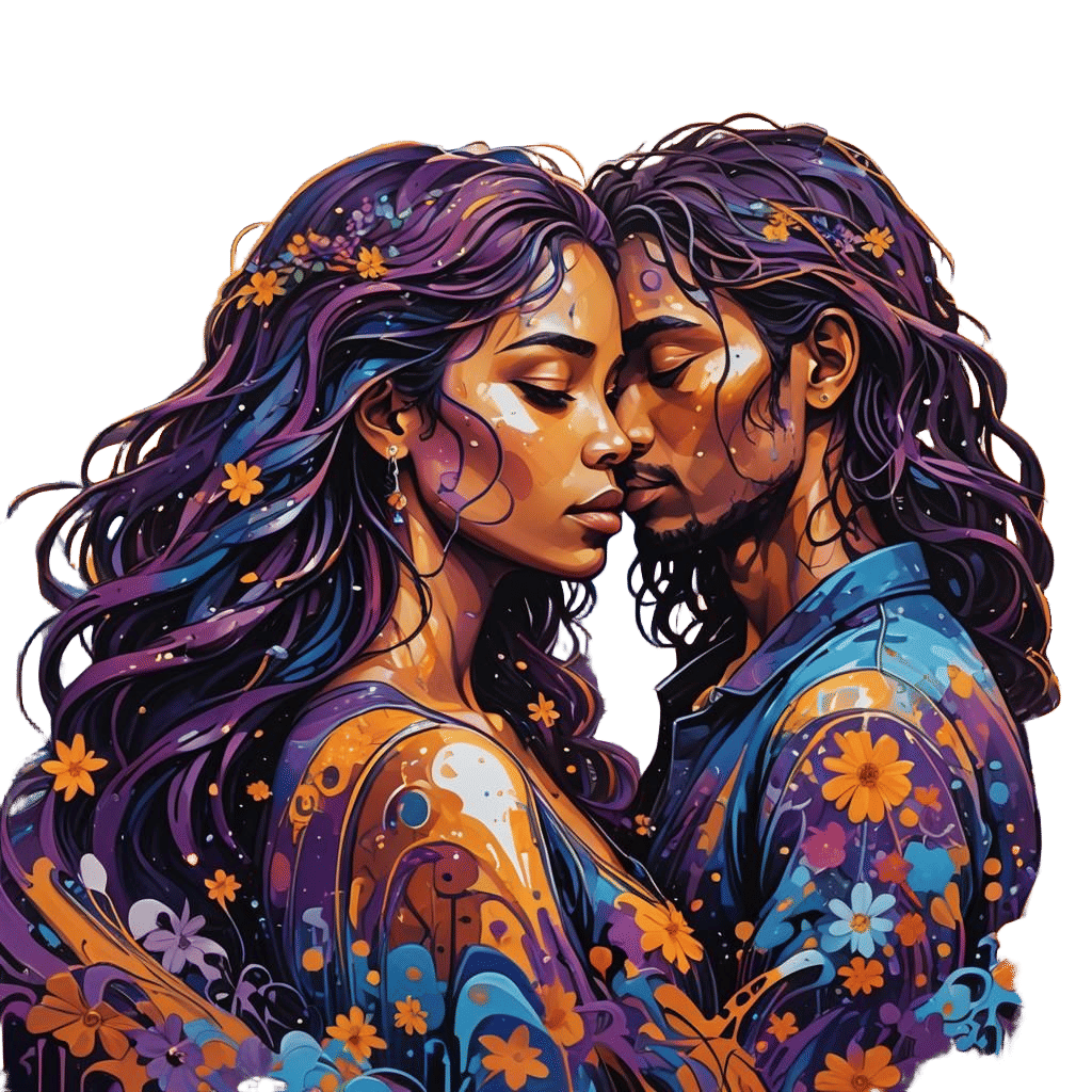 Romantic Graffiti Love Story in Urban Art Style