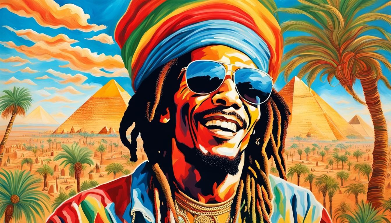 Bob Marley as Ethiopian Ruler in Ancient City