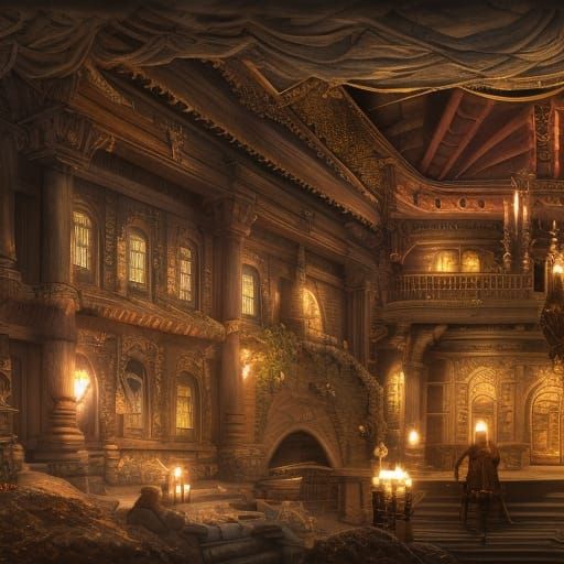 Epic Digital Painting of the Adventurer's Guild