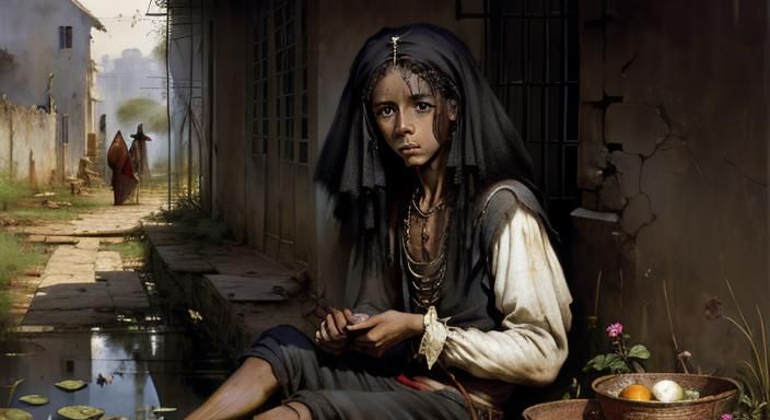 Plantation Slaves: A Watercolor Painting