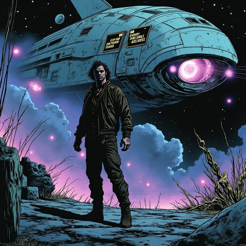 Eli Escapes Visions of Contendem in Comic Panel