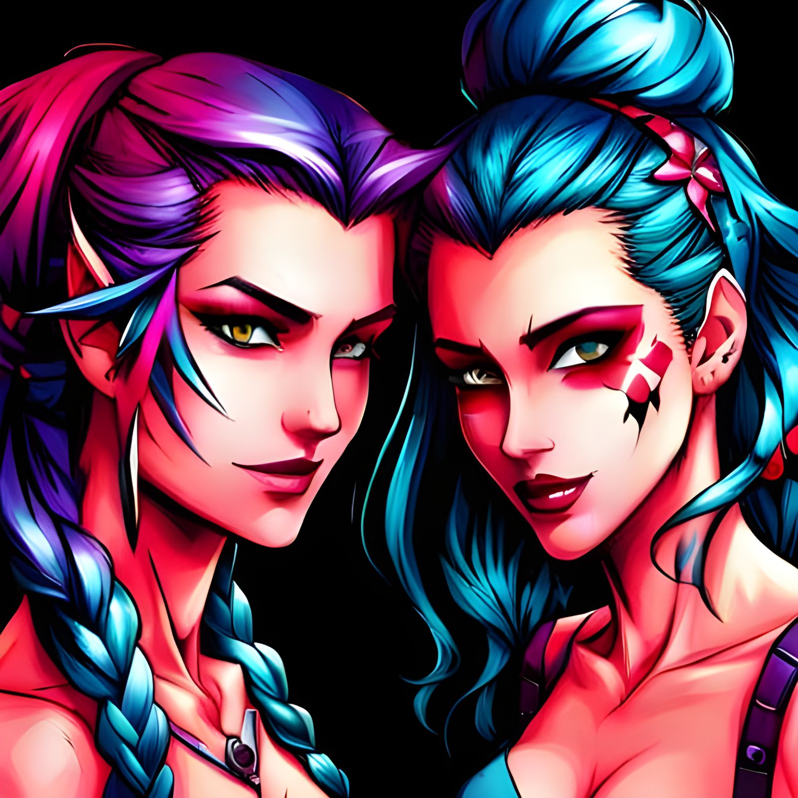 Manhwa Style: Jinx and Harlequin's Anarchic Fun