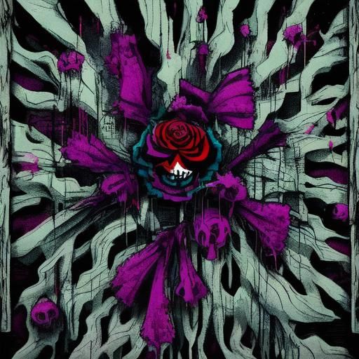 Wild Joker Card in Graffiti Splash Art Style