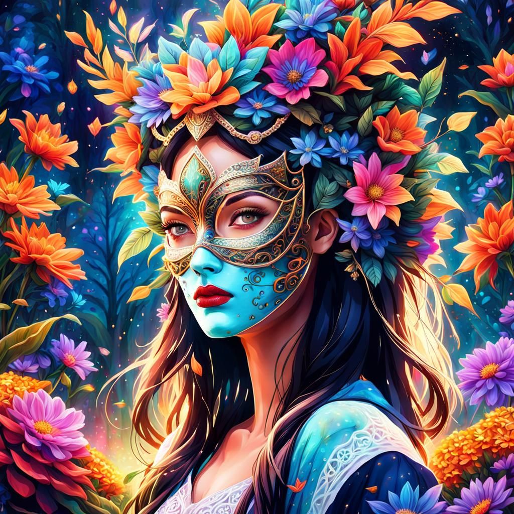 Girl in mask