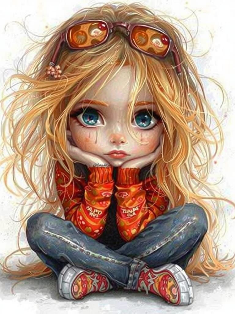 Young Woman Contemplates Life's Worries in Soft Light