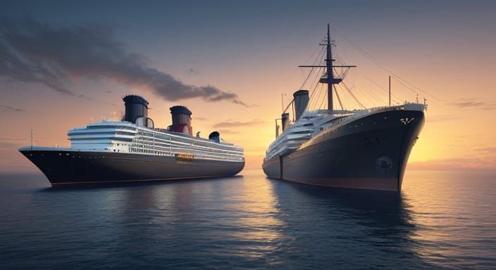 Sleek Ocean Liner in Parisian Splendor