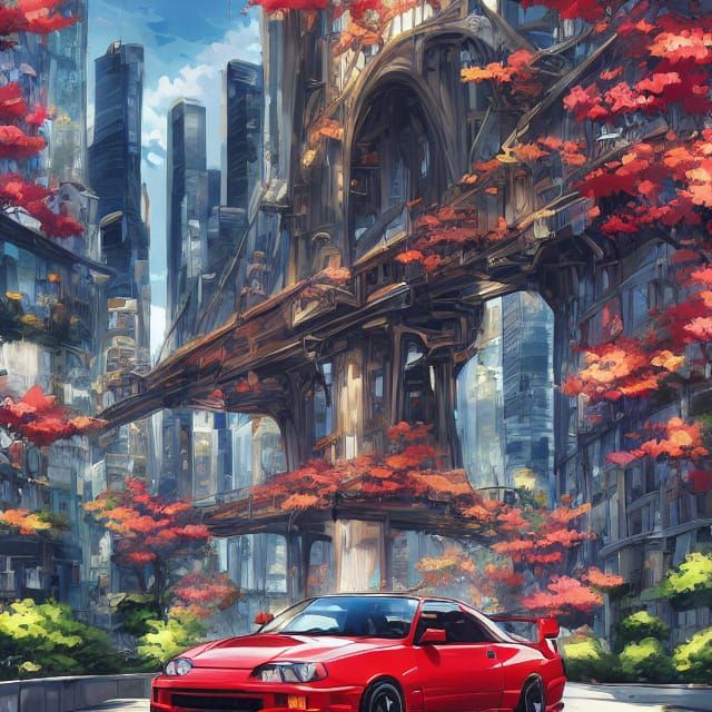 2025 Honda CRX: Red and Grey with Custom Rims