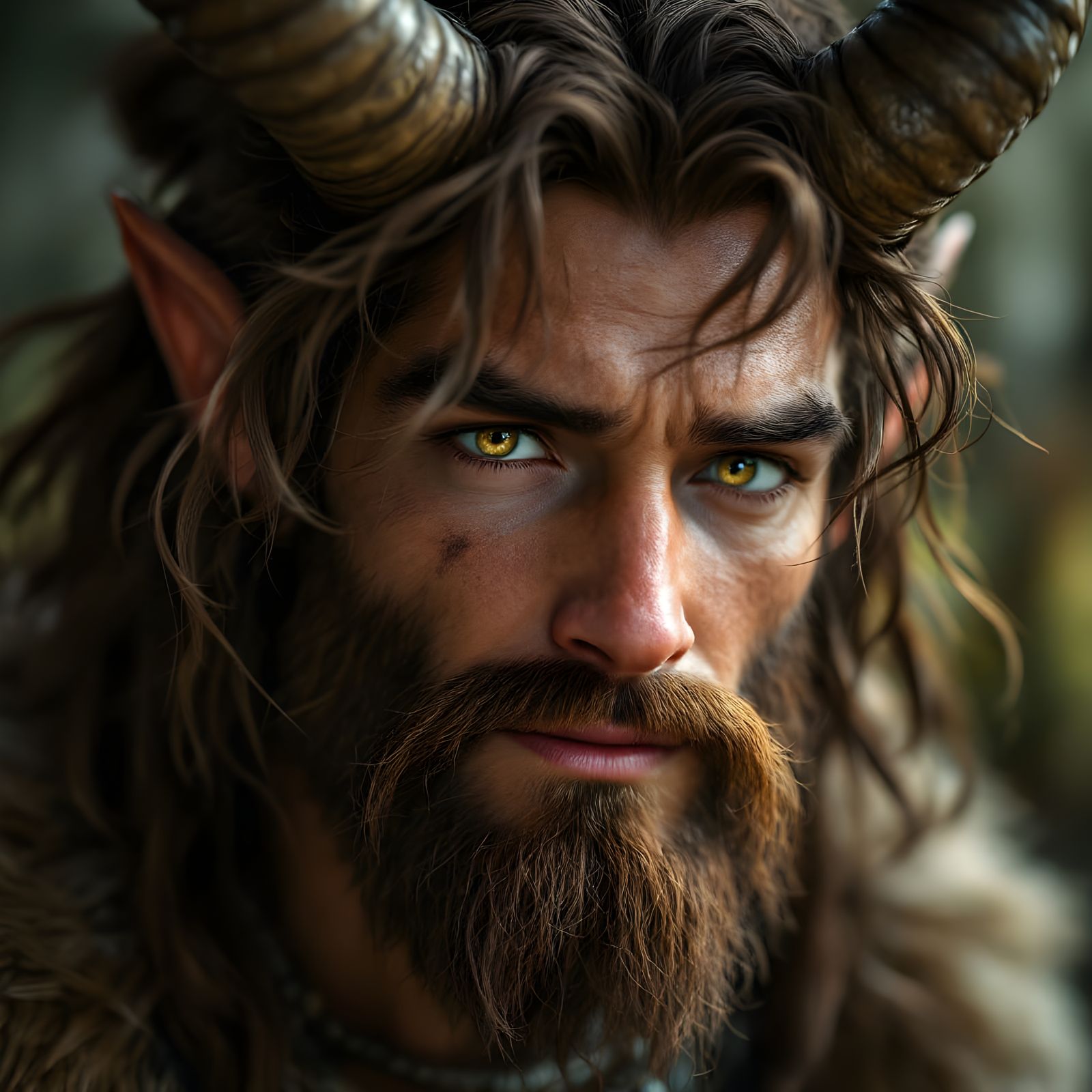 A Handsome Satyr in Ultra-Realistic 4K with Cinematic Lighti...