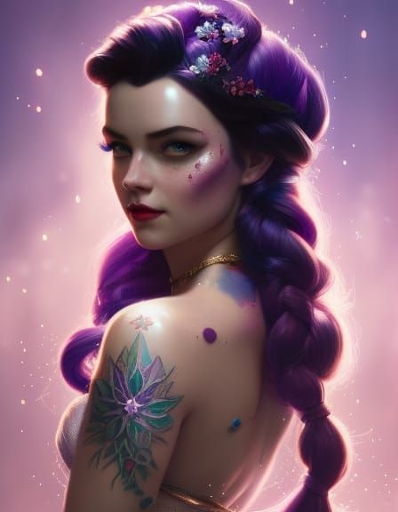 Tattooed Barmaid Snow White Concept Art