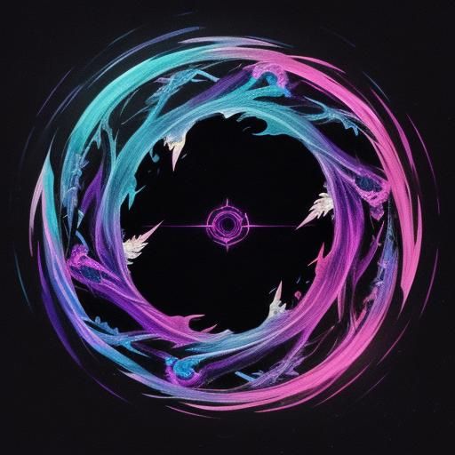 Anime Dragons Before a Dimensional Portal