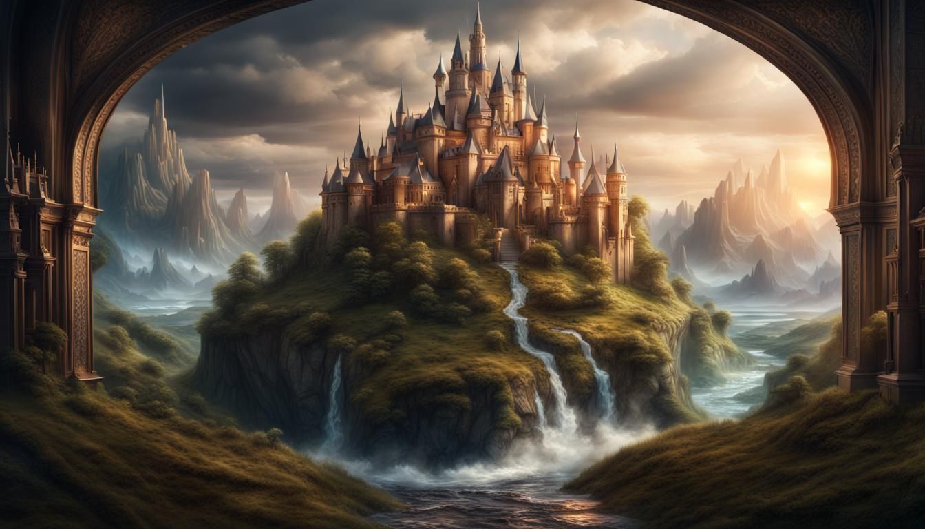 Fantasy Kingdom Emerges from Book Pages