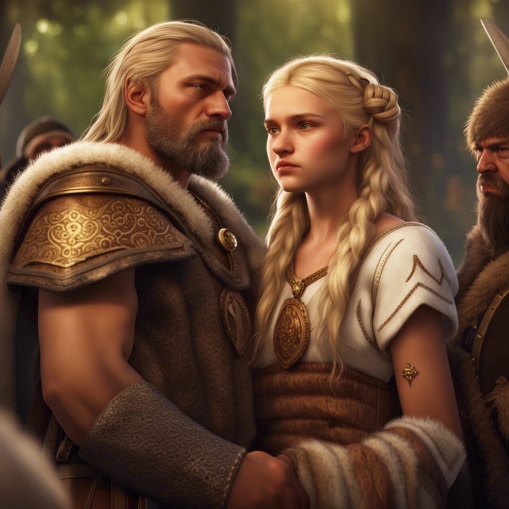 Slavic Girl's Forced Marriage: Village Wedding Scene