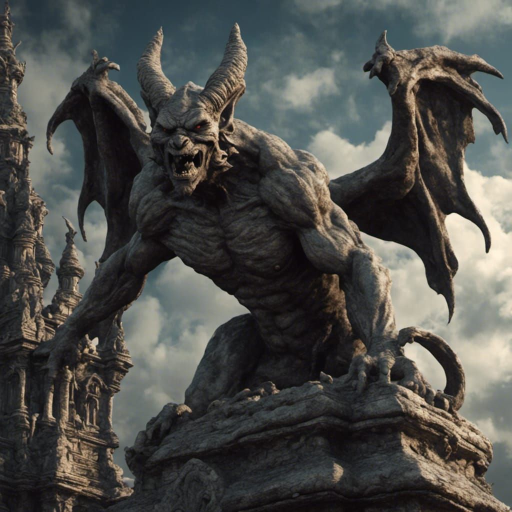 Gargoyle <lora:Cursed:1.0>