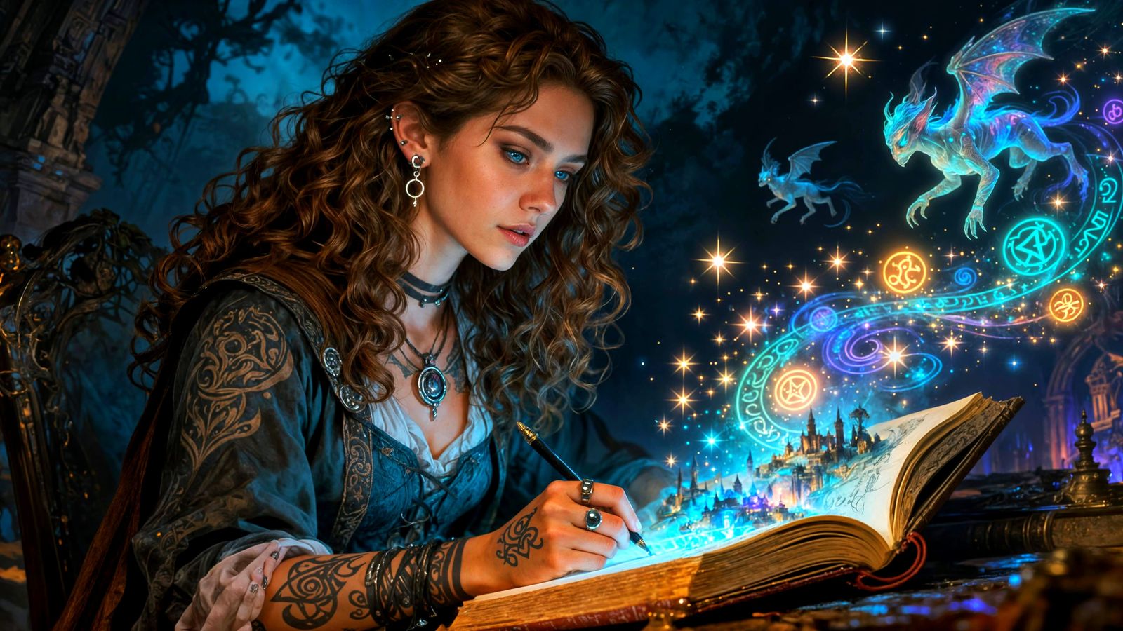 Fantasy Author Creates Magic World: Dark Fantasy Art