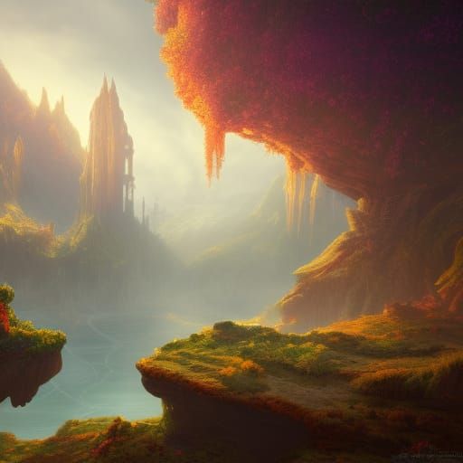 Far Away Landscape: Matte Painting in Deep Color