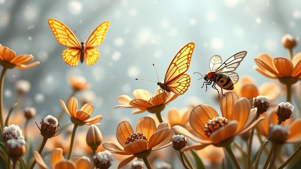 Whimsical Steampunk Winter Garden