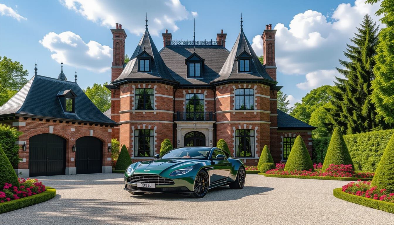 Victorian Chateau With Aston Martin DBX 707