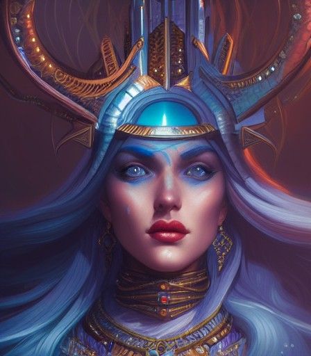 Hyperdetailed Queen of Atlantis Fantasy Art