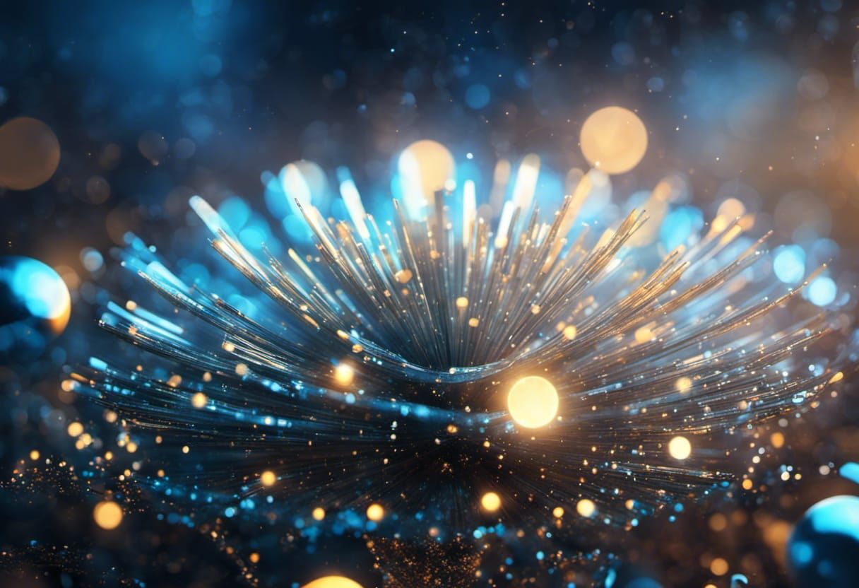 Dreamlike Abstract Illusion with Radiant Light