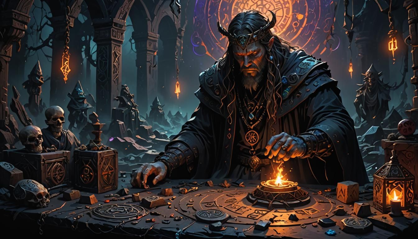 Dark Magic Symbols and Relics Concept Art