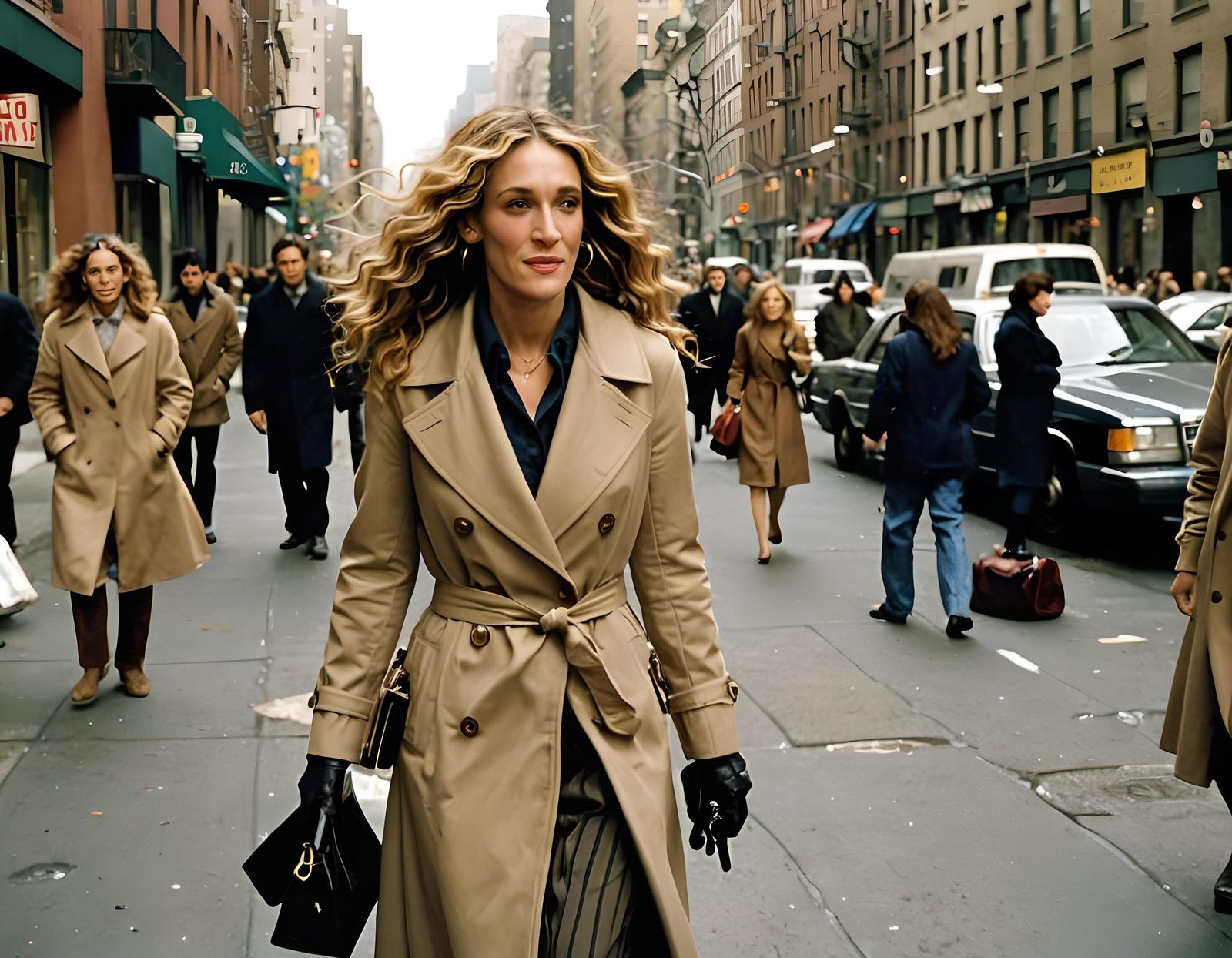 Carrie Bradshaw Illustration from S*x and the City