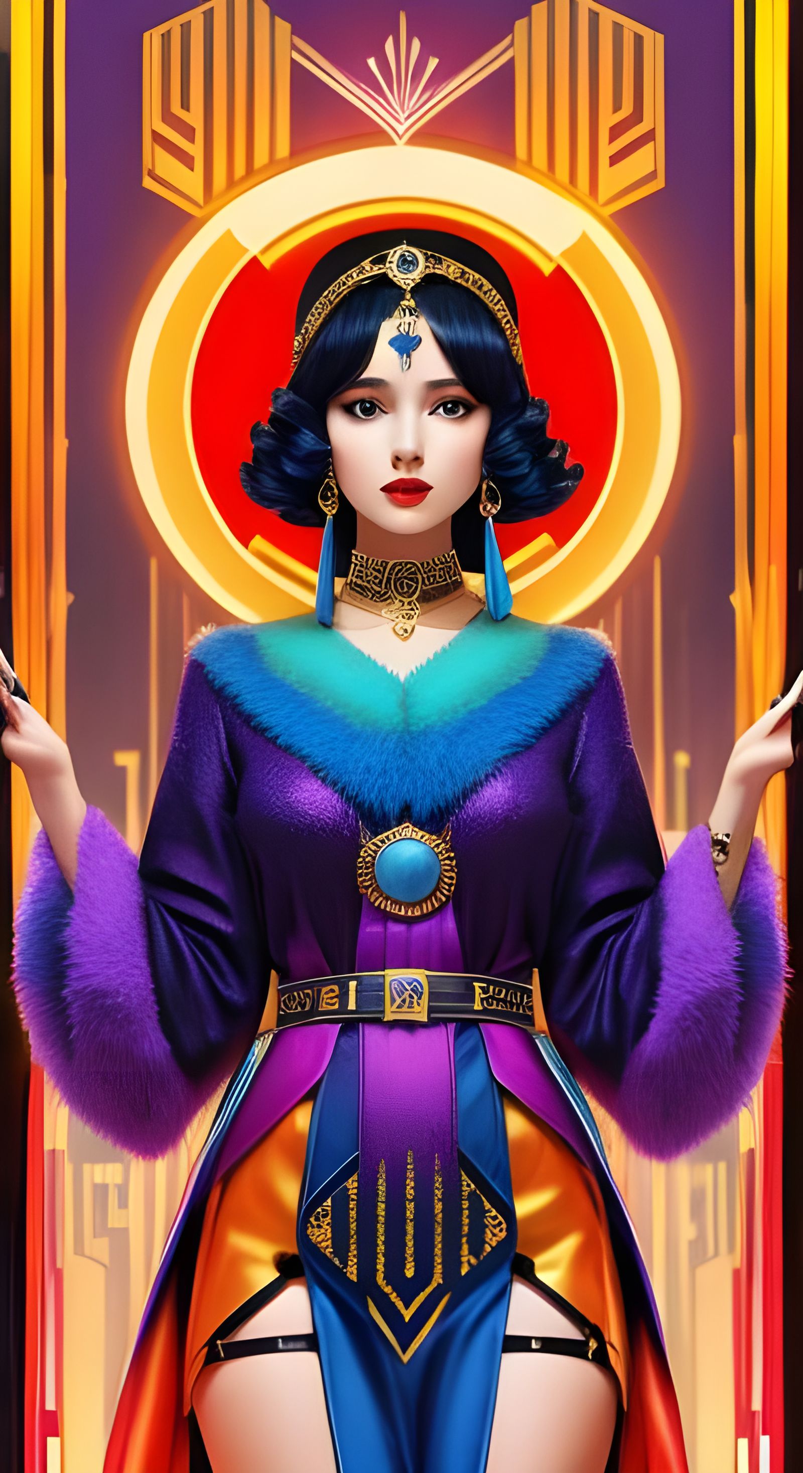 Colorful Art Deco Design in 4K