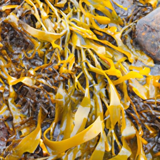 Lush Green Seaweed in Clear Water