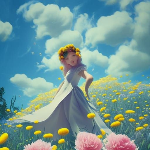 Daydream, I dream of you amidst the flowers, for a couple of hours