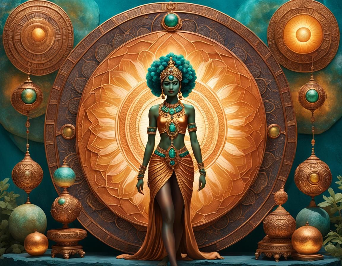 Remix 3 - Cosmic Goddess of Wisdom Evolved: Third Eye Crystals and Cosmic Insights