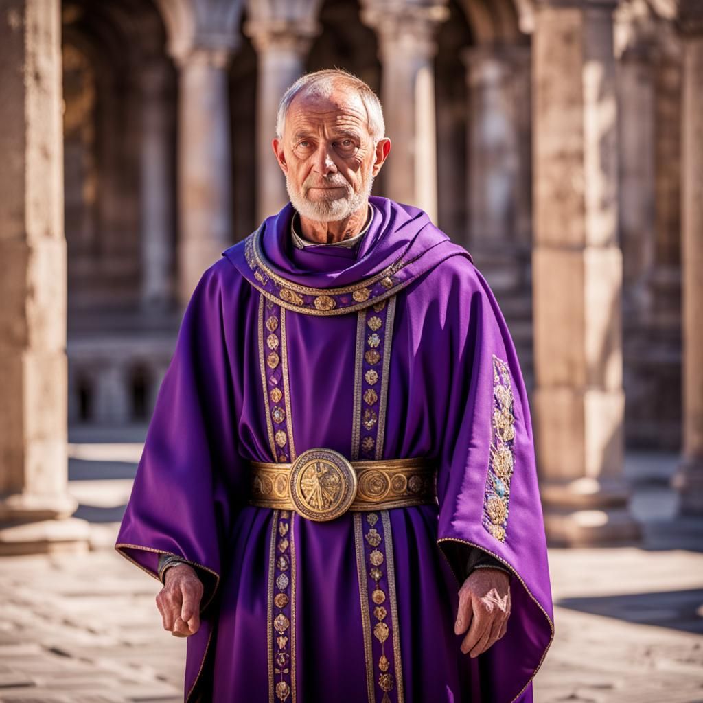 Diocletian in Imperial Purple Robes, Ancient Photography
