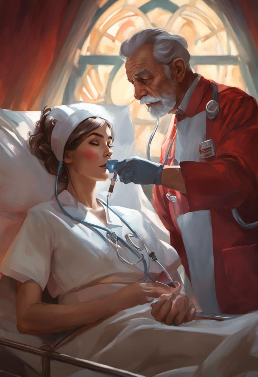 With his nurse sedated Jack prepared to abscond from the hospital