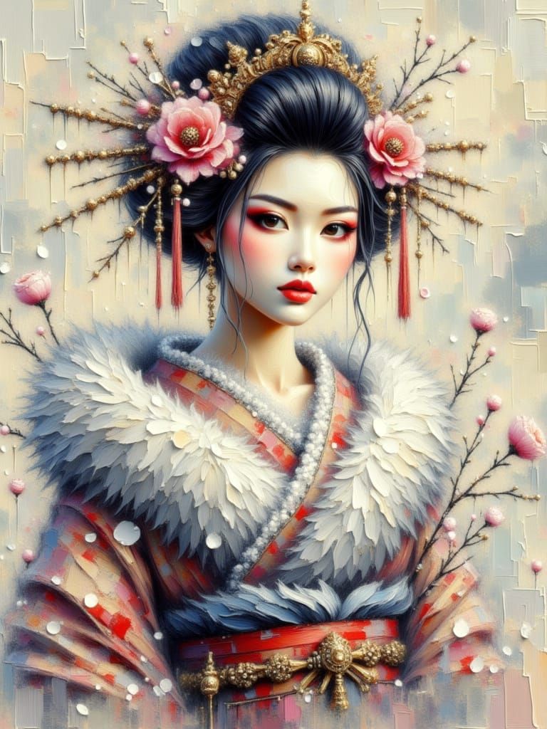 Petals on a frozen breeze