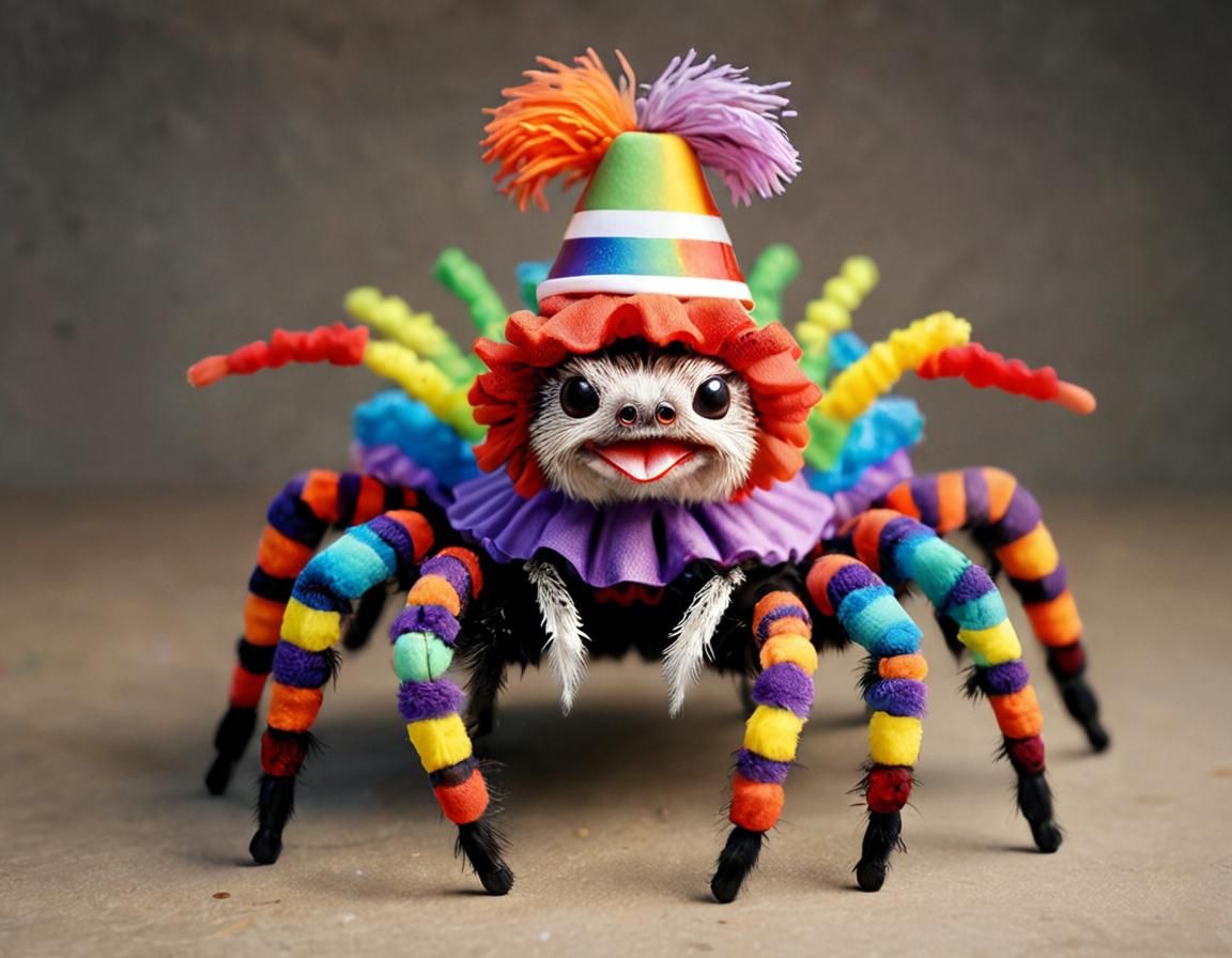 Kawaii Clown Tarantula Spider