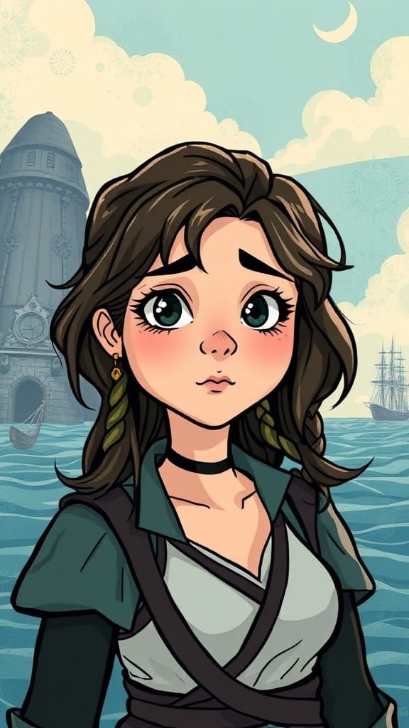 Cartoon Yara Greyjoy