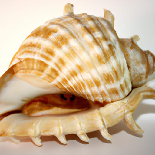 Detailed Image of a Conch Shell