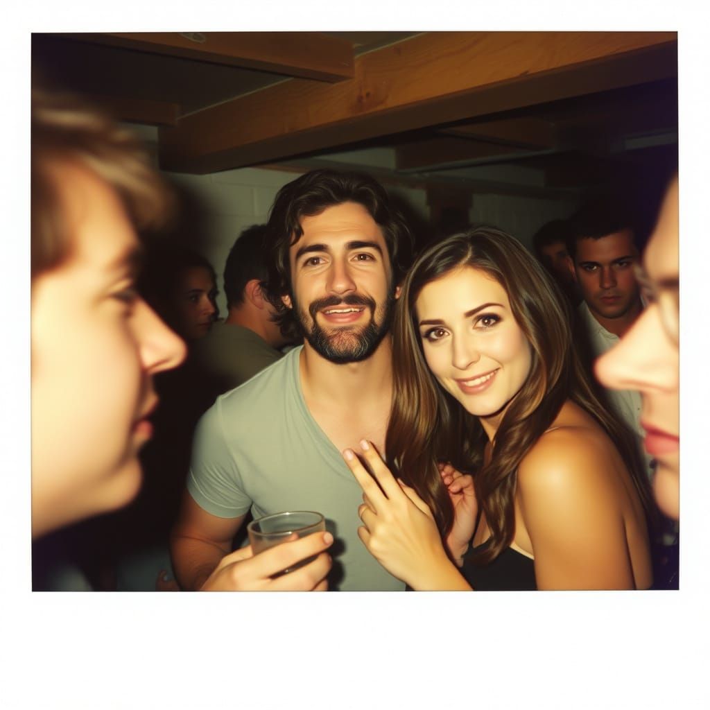 Jake Gyllenhaal and Megan Fox: 90s Polaroid Portrait