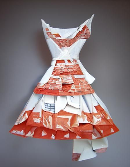 AI-Generated Paper Dress: A Digital Creation