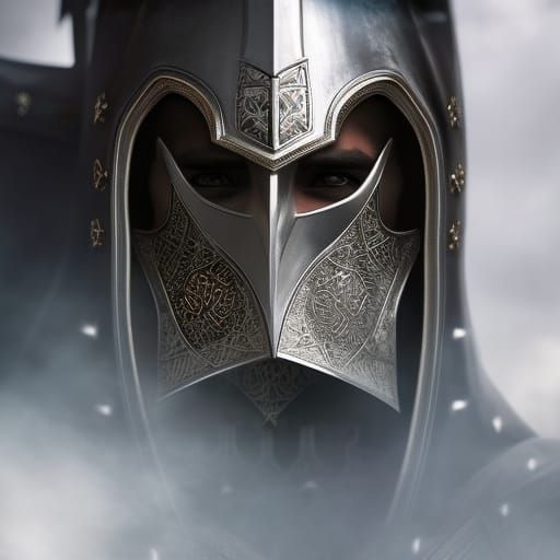 Intricate Medieval Knight Pencil Sketch